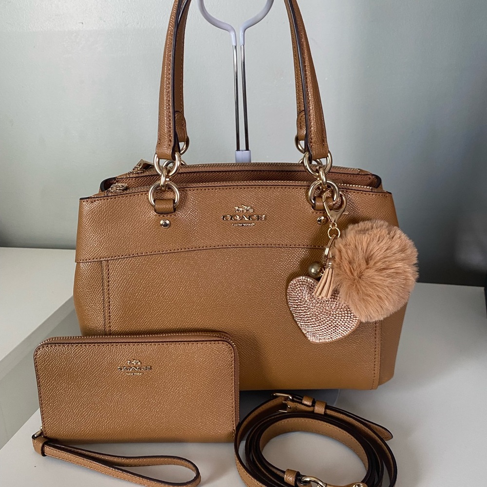 Coach carryall and matching wallet